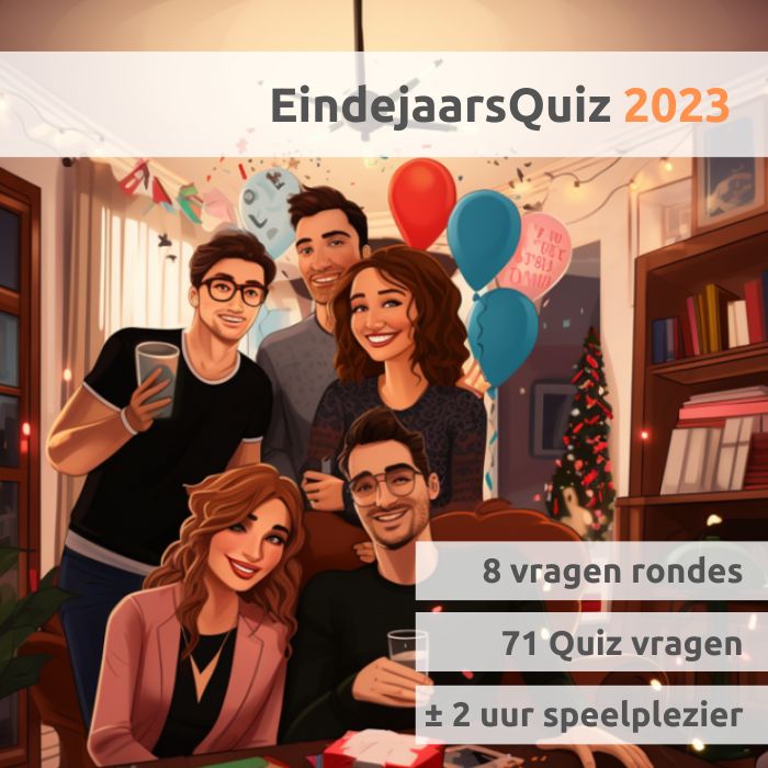 EindejaarsQuiz 2023 PubQuiz Nederland voorkant