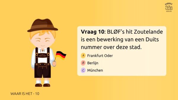 korte muziekquiz voorbeeldvraag 2