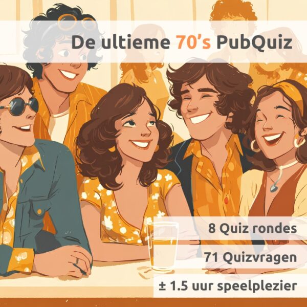 70s pubquiz voorkant product