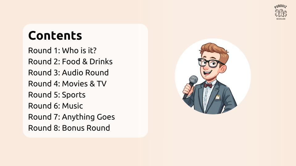 General Quiz 2025 part 4 contents