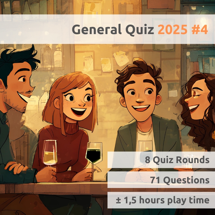 General Quiz 2025 part 4 front cover